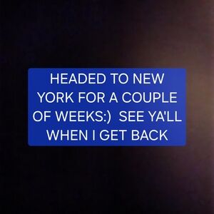 GOING TO NEW YORK!!!!!!